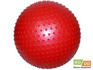 Мяч для фитнеса с массажными шипами красный d - 70 см GO DO :МА-70 купить оптом у поставщика sprinter-opt.ru