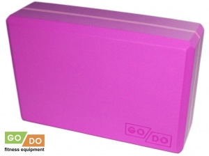 Кирпичик для йоги утяжелённый розовый GO DO :YJ-K2-МР купить оптом у поставщика sprinter-opt.ru