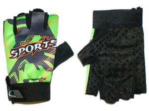 Велосипедные перчатки BP-SP-B04-З цвет зелено-черный