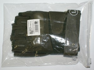 Велосипедные перчатки  с пластмассовым усилением BP-ZYH-B06-ТЗ цвет темно-зеленый