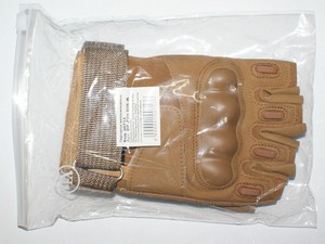 Велосипедные перчатки  с пластмассовым усилением BP-ZYH-B06-Ж цвет светло-коричневый