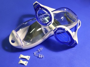 Очки для плавания синие SG1670-С купить оптом у поставщика sprinter-opt.ru