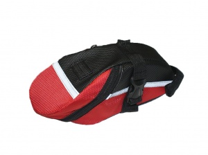 Сумка велосипедная боковая, чёрная с красными вставками: SV-5 купить оптом у поставщика sprinter-opt.ru