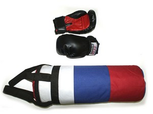 Набор боксёрский детский (груша цилиндрическая, перчатки) : 3