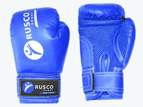 Перчатки боксёрские RUSCOsport, синие, 10 Oz: С-10