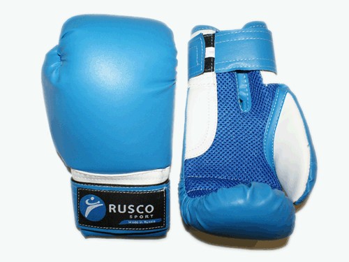 Перчатки боксёрские RUSCOsport, синие, 4 Oz: С-4