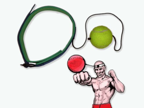 Эспандер FIGHT BALL (боевой мяч) для развития точности удара, скорости реакции и координации, предназначен для спортсменов боевых видов спорта. :(03-40):
