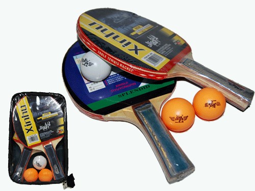 Набор для настольного тенниса (2 ракетки, 3 шарика): 608 купить оптом у поставщика sprinter-opt.ru