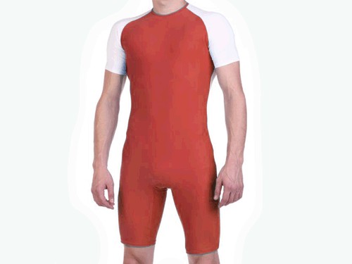 Трико для штангистов размер 56 красно-белые #16667 купить оптом у поставщика sprinter-opt.ru