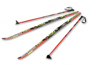 Лыжный комплект STС (лыжи, палки, крепление SNN): р160 SNN купить оптом у поставщика sprinter-opt.ru