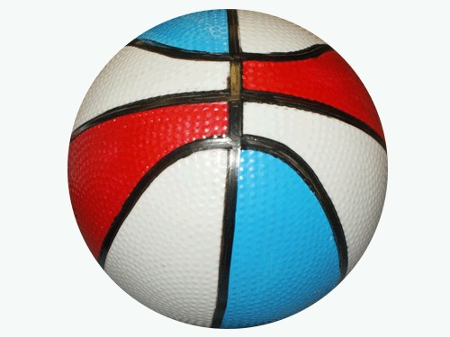 Мячик надувной баскетбольный цветной. Диаметр 14 см: 14-БЦ купить оптом у поставщика sprinter-opt.ru