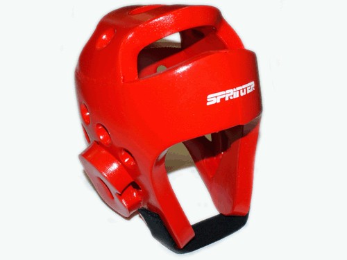 Шлем для тхеквондо. Размер S. Цвет красный. :(ZTT-002К-S): купить оптом у поставщика sprinter-opt.ru