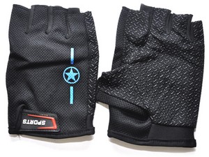 Перчатки велосипедные чёрные :JZ-4201