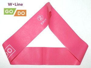 Эспандер-петля GO DO W-Line (2). Цвет: розовый. Длина в сложенном виде 30,5 см. Ширина 5 см. Толщина 0,5 мм. W-650-0.5