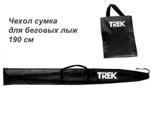 Чехол-сумка для беговых лыж TREK 190см черный купить оптом у поставщика sprinter-opt.ru