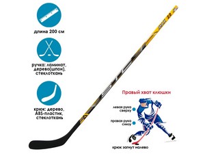 Клюшка хоккейная ЦСТ 2600 взрослая правая купить оптом у поставщика sprinter-opt.ru